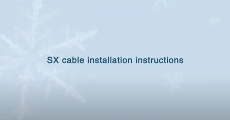 SXケーブルのインストール指示